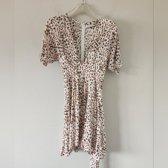 Faithfull the Brand White and Brown Mini Dress - Picture 5 of 10